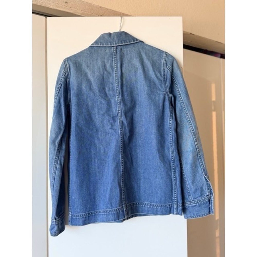 Madewell Chore Coat Women's XS Denim Workwear Jacket Blue Cotton Utility - Picture 9 of 9